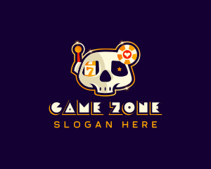 Skull Casino Gambling logo design