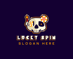 Skull Casino Gambling logo design