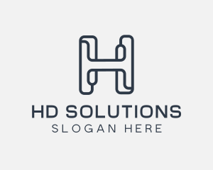 Creative Studio Letter H logo design