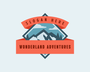 Mountain Outdoor Adventure logo design