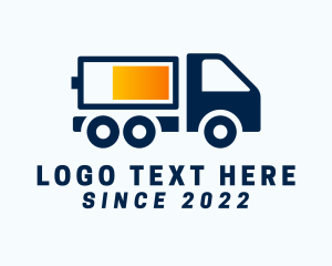 Trailer Truck - Automotive Battery Truck logo design