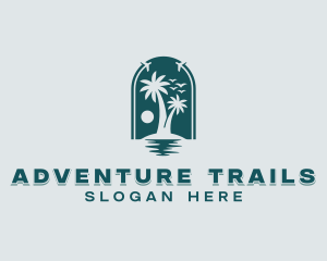 Tropical Island Travel logo design