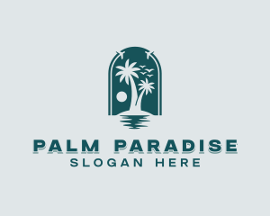 Tropical Island Travel logo design