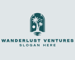 Tropical Island Travel logo design