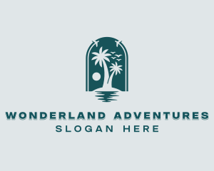 Tropical Island Travel logo design