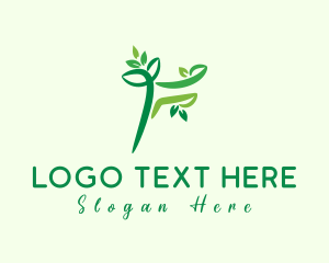 Plant - Plant Leaf Letter F logo design