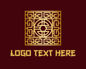 Oriental Culture - Chinese Decorative Tile logo design