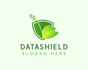 Lawn Care - Shield Nature Plant logo design