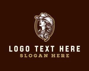 Hat - Cowgirl Hat Fashion logo design