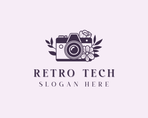 Floral Camera Photographer logo design