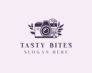 Camera - Floral Camera Photographer logo design