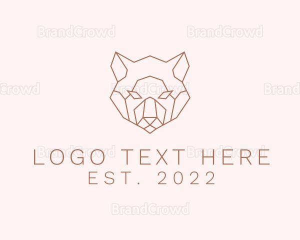 Minimalist Wild Bear Logo