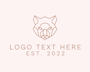 Luxe - Minimalist Wild Bear logo design
