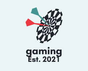 Sports Gear - Dart Target Game logo design