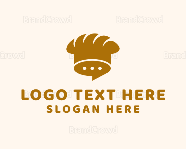 Baguette Toque Chat Logo