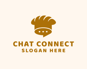 Chatting - Baguette Toque Chat logo design