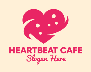 Heart - Pink Heart Dots logo design