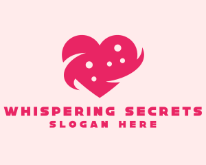 Pink Heart Dots logo design