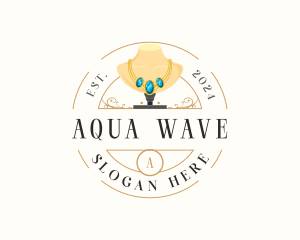 Aquamarine - Luxury Necklace Jewelry logo design