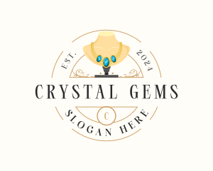 Luxury Necklace Jewelry logo design