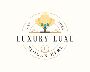 Luxury Necklace Jewelry logo design