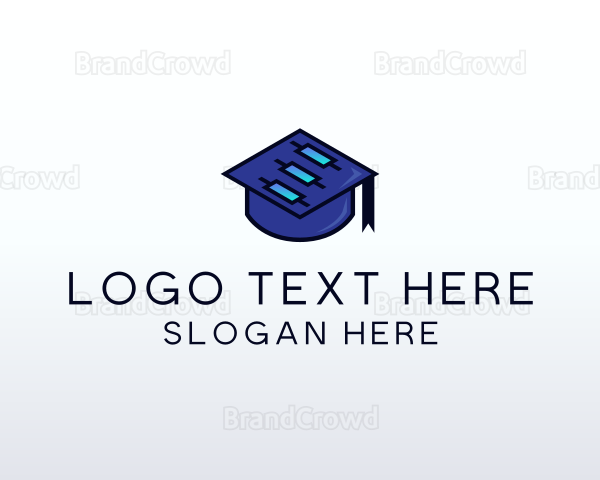 Tech Graduation Cap Logo