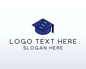 Expert - Tech Graduation Cap logo design