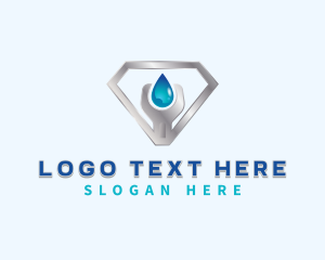 Repairman - Plumbing Wrench Fix logo design