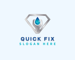 Plumbing Wrench Fix logo design