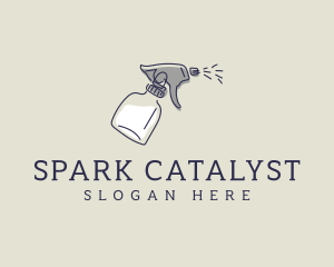 Trigger - Clean Sprayer Bottle logo design