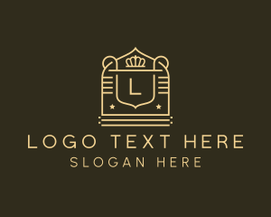 Badge - Shield Crown Badge logo design