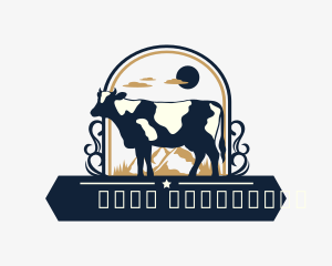 Livestock - Cow Farm Ranch logo design