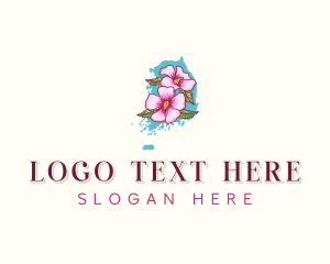 Botanical - Korea Flower Botanical logo design