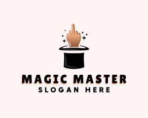 Magic Hat Middle Finger logo design