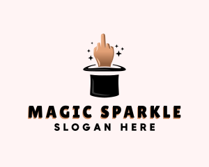 Magic Hat Middle Finger logo design