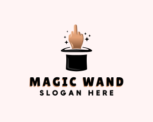 Magic Hat Middle Finger logo design