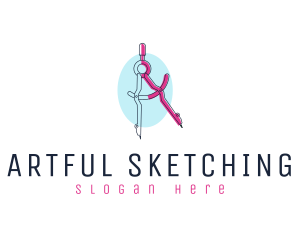 Sketching - Technical Drawing Compass logo design