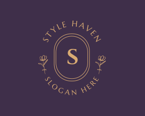 Stylist - Luxury Flowers Oval Boutique logo design