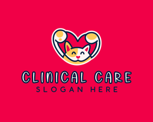 Cat Kitten Pet Care logo design