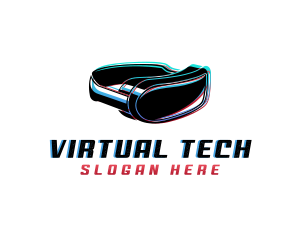 Virtual Headset Gadget logo design