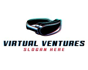 Virtual Headset Gadget logo design