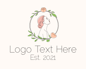 Dermatology - Flower Wreath Beauty logo design