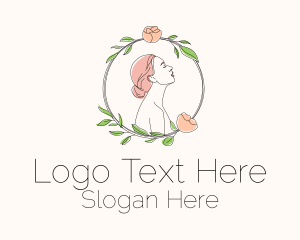 Flower Wreath Beauty Logo