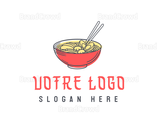 Asian Noodle Restaurant Logo