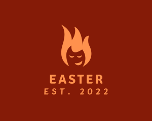 Orange - Smiling Hot Fire Energy logo design