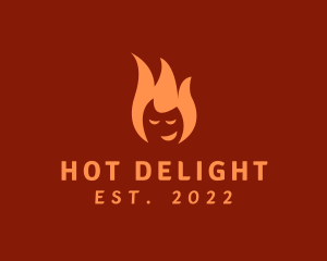 Smiling Hot Fire Energy logo design