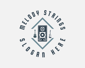 Guitar - Guitar Stereo Music logo design