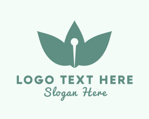 Treatment - Herbal Acupuncture Needle logo design