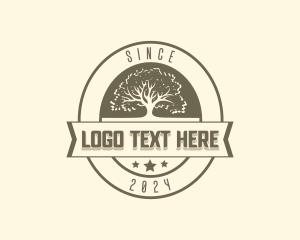 Planting - Tree Botanical Garden logo design