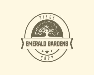 Tree Botanical Garden logo design